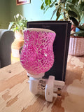 Plug-in Wax Melter: pink glass design
