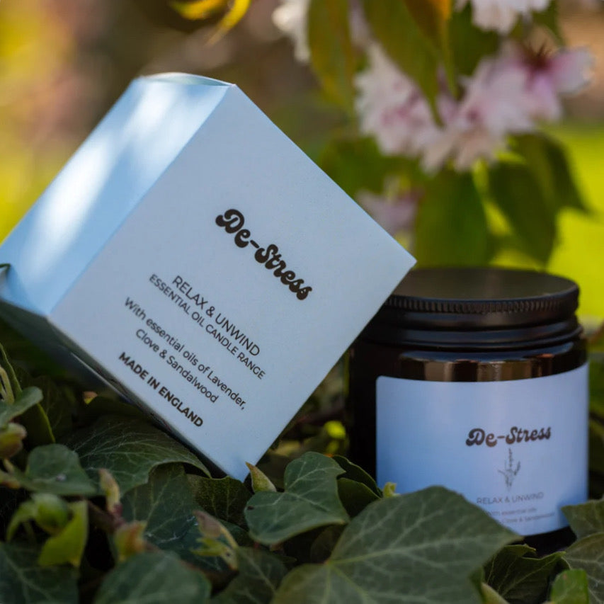 De-Stress essential oil candle
